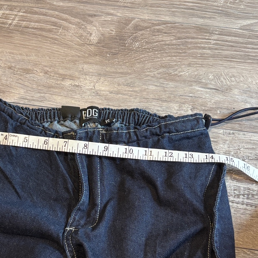 BDG Denim Baggy Cargo Pants in Dark Blue Size x-small - Picture 12 of 12